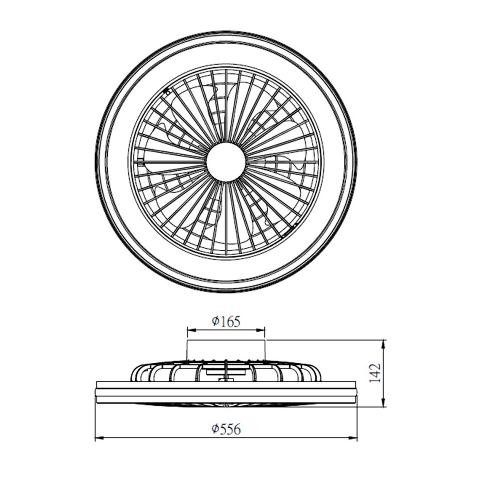 7861 Люстра потолочная-вентилятор GAMER
