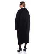 Пальто свободного кроя из смеси шерсти и хлопка