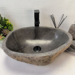 Раковина из речного камня RS-63321 (49*36*16) 0122