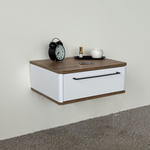 Тумба прикроватная подвесная ROYAL 5200 эко (Дуб Веллингтон-р.черная)