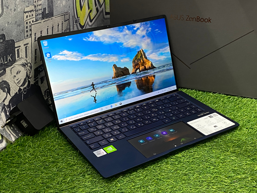 Ультрабук Asus 13' ScreenPad i5-10210U/NV MX250 2GB/8GB/512GB/FHD IPS/ Zenbook UX334FLC-A4085T[90nb0mw3-m05820]/Windows 10