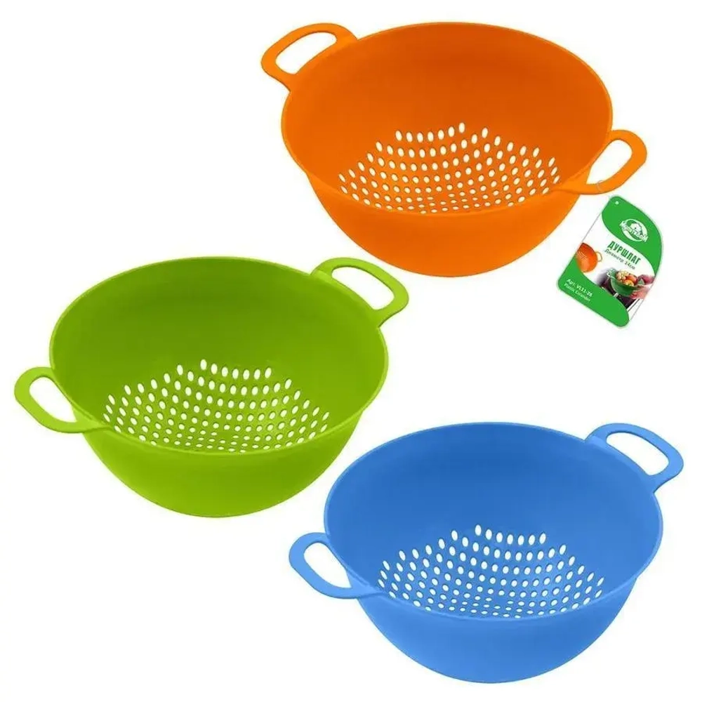 Дуршлаг D14см 3цв.