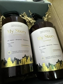 Гель для душа жидкое мыло подарочный набор фиалка ирис 2 шт