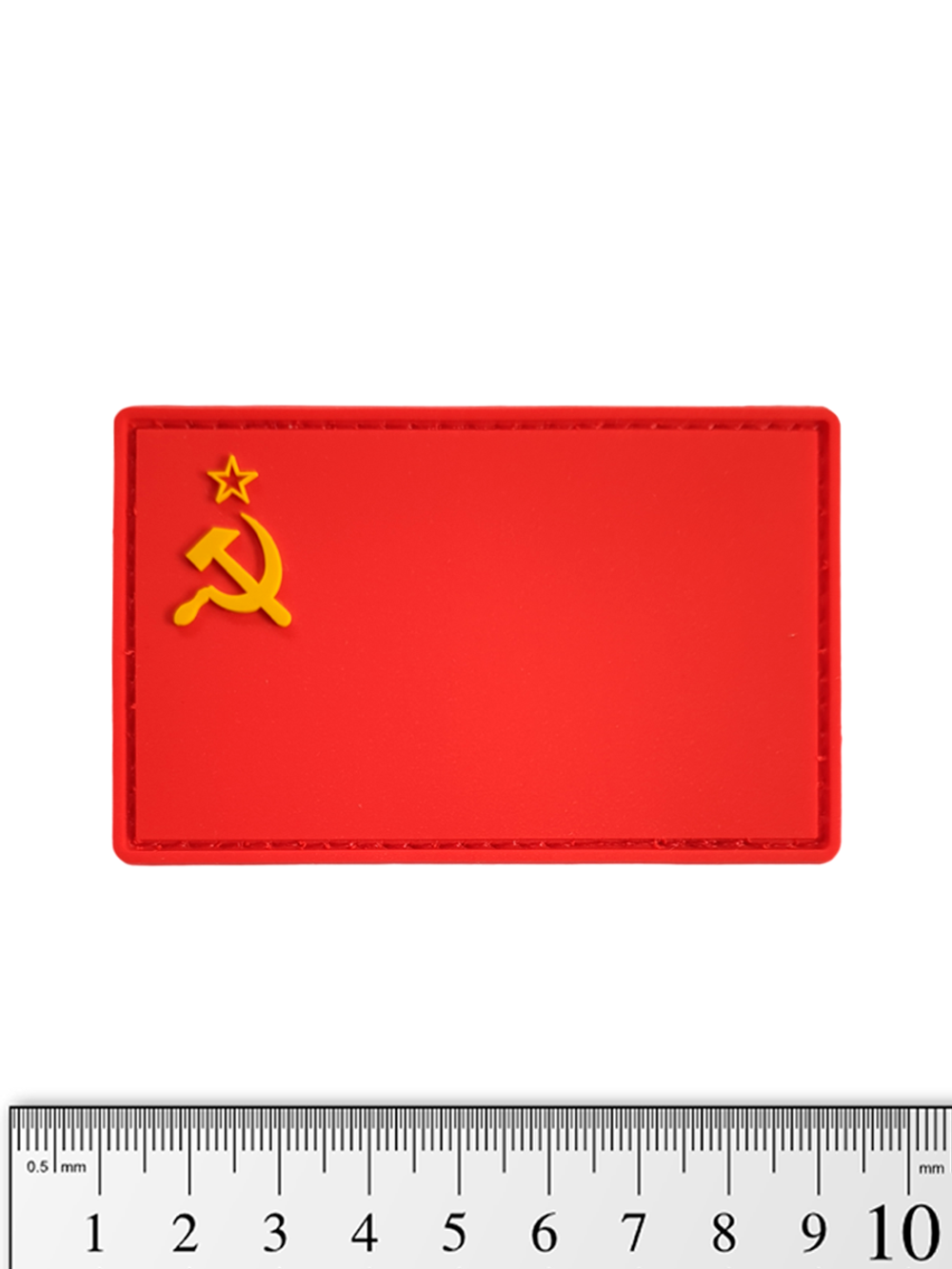 Шеврон Флаг СССР PVC 5х8 см. Красный