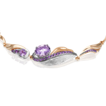 Браслет «Стихия Воздуха» из комбинированного золота c аметистами Артикул: 05-0797-00-203-1111