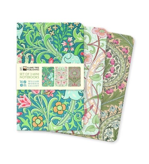 Bloknot \ Блокнот \ Notebook  William Morris Set of 3 Mini Notebooks