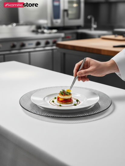 Тарелка сервировочная, подстановочная, диаметр 27 см. стекло