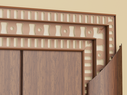 Наличник ПВХ Идеал 70 мм 201 Дуб 2200 мм