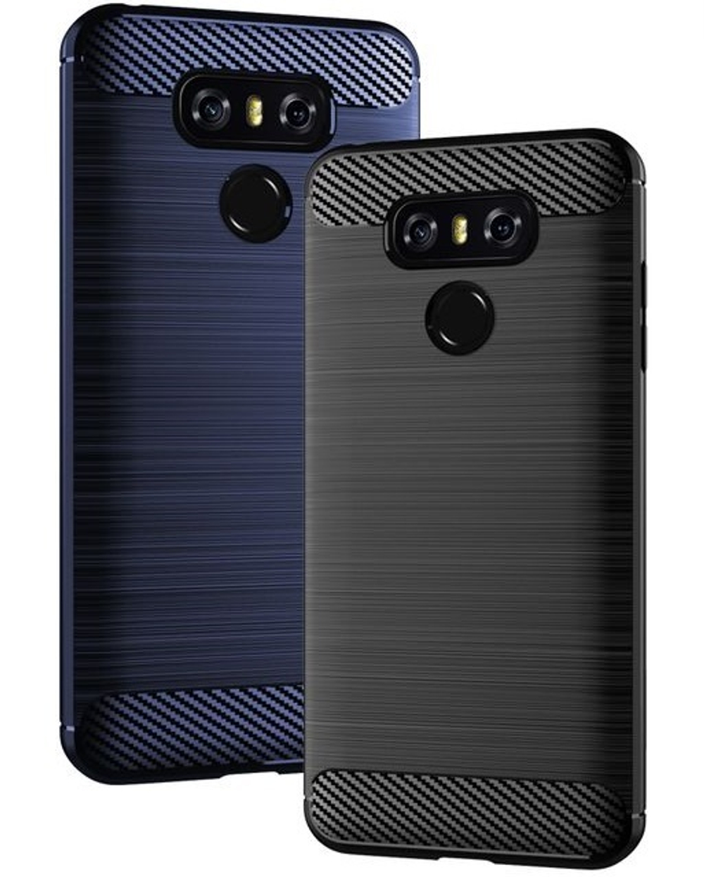Чехол для LG G6 (G6+) цвет Blue (синий), серия Carbon от Caseport