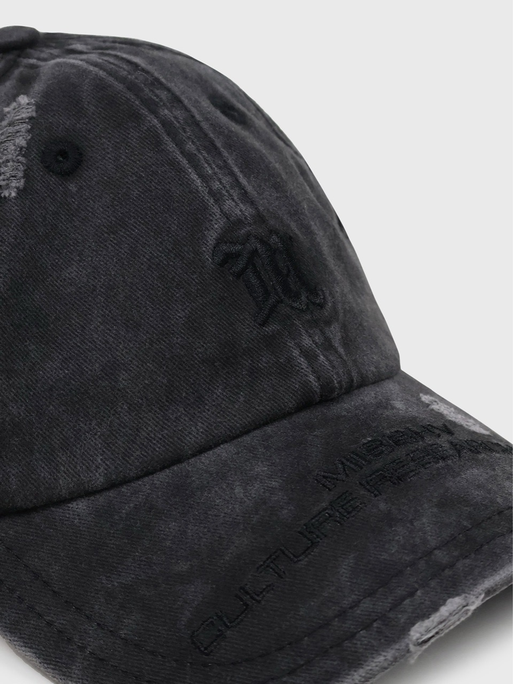 Бейсболка MISBHV Culture Research Unit Washed Black
