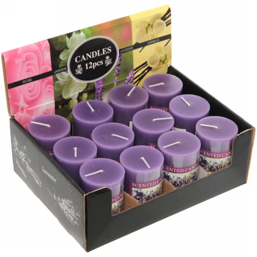 Свеча «Fantasy-Лавандовое поле» 4,8*7,5см YZ004