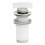 Донный клапан для раковины 1 1/4 WONZON & WOGHAND, Белый матовый (WW-88SS08-MW)