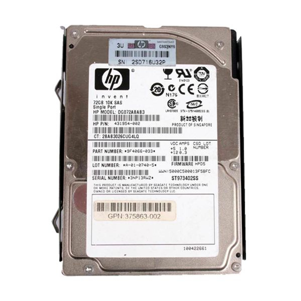 Жесткий диск HP 375863-004 72Gb SAS 2,5" HDD