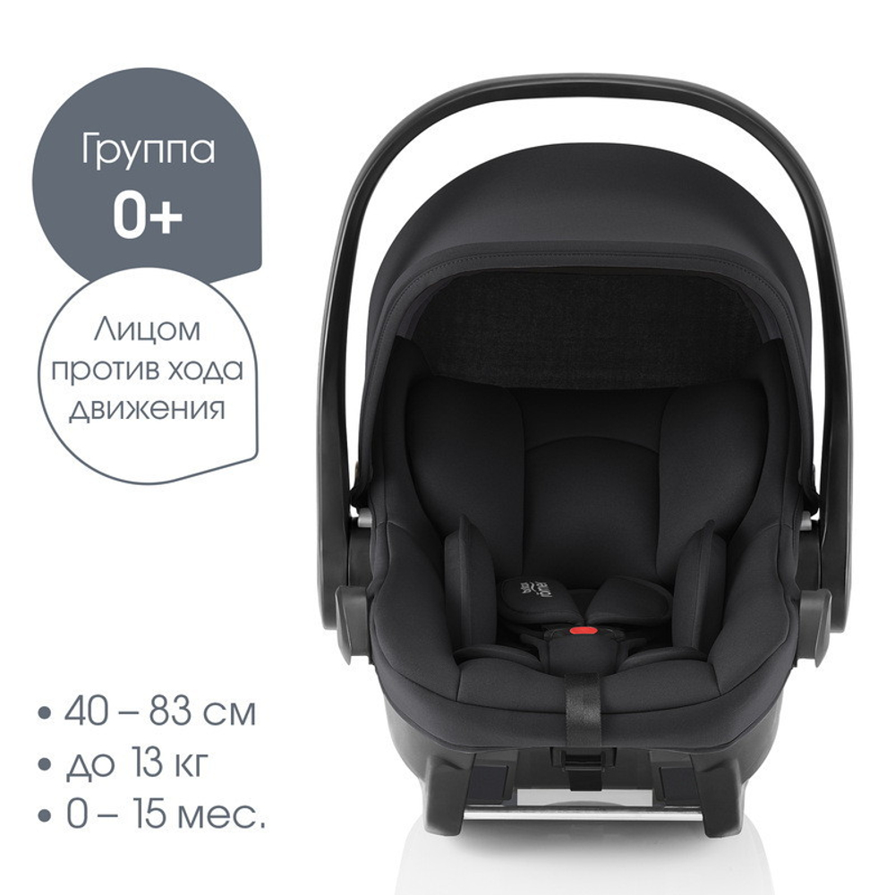 Детская коляска 3 в 1 Britax Roemer Smile 5Z Style и автокресло Baby-Safe Core Space Black Carbon Black
