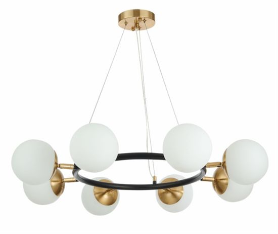 74542/8 ANTIQUE BRASS+BLACK (1) Люстра (RL)