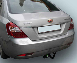 Фаркоп(прицепное) Лидер-Плюс для GEELY EM-GRAND (EC7) (седан) 2012-...(паспорт и сертификат в комплекте)(без электрики)G202-A