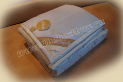 Одеяло стеганое тик со 100% верблюжьей шерстью 150x200   (Арт. ВС51cl00)  - бежевое