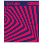 Тетрадь предметная А5 Физика 40л клетка "Абстракция Грин" (Академия Групп) микс цветов (комплект 5 шт)