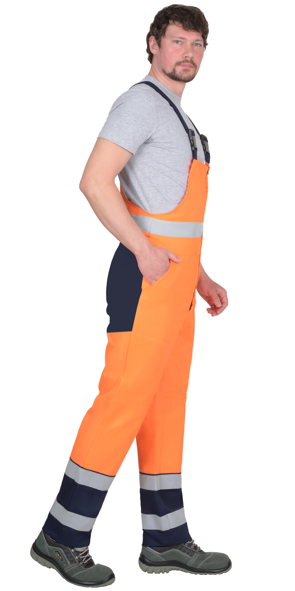 Полукомбинезон СИРИУС-ТЕРМИНАЛ-3-РОСС оранжевый с темно-синим