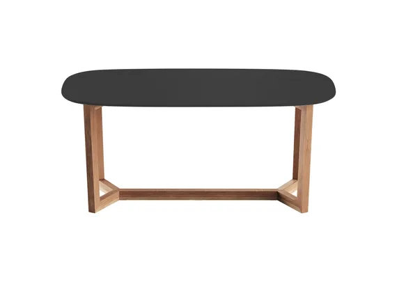 Стол обеденный Cross 2 180*90 см (черный, бук)