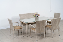 Лавка 2-х местная, коллекция Бали