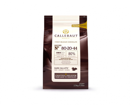 Шоколад Callebaut Горький 80.4% (Пакет 2,5 кг)