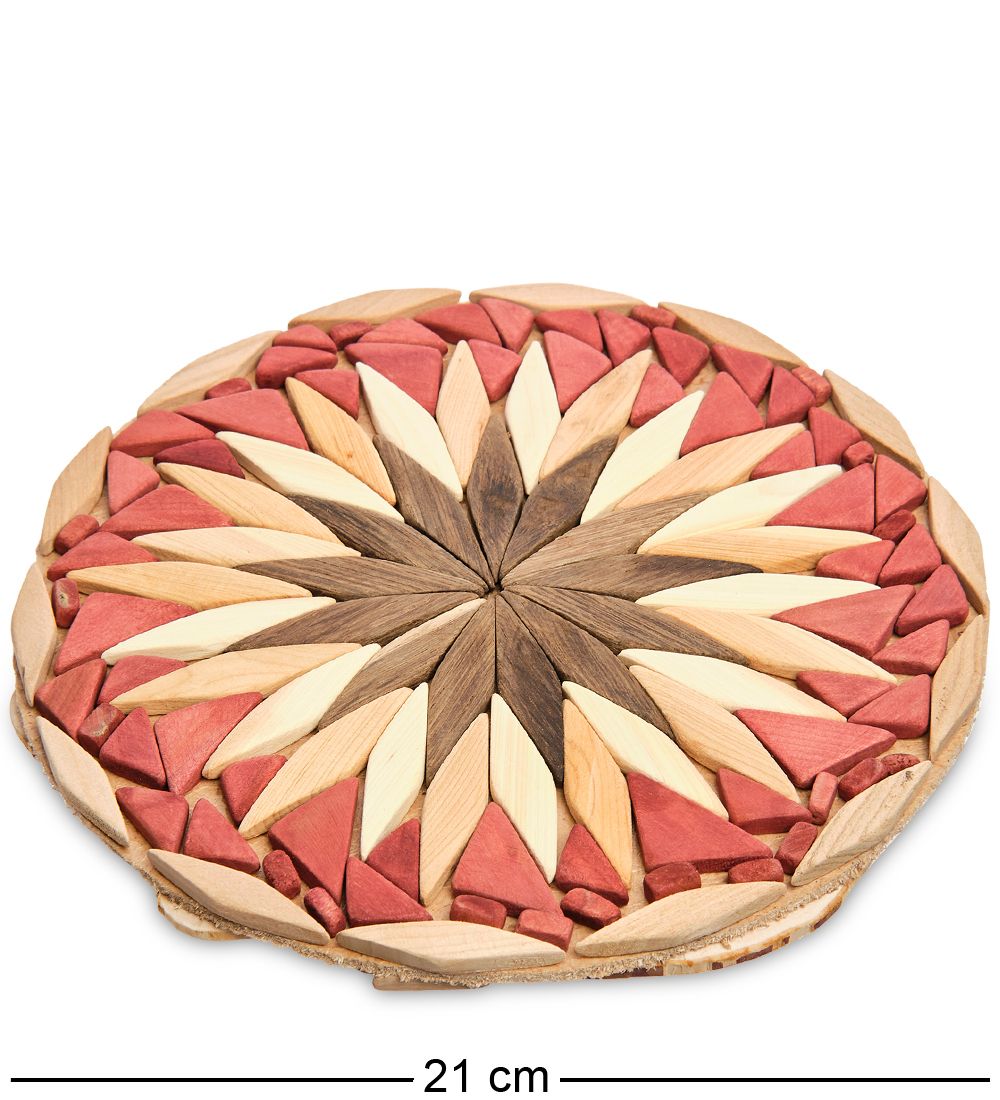 Народные промыслы ДР-502/7 Подставка под горячее, круглая «Мозайка» 20х20