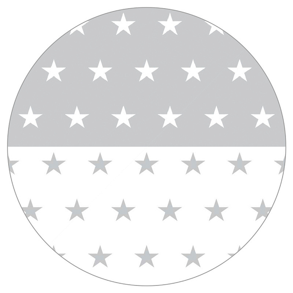 Детский манеж Roba квадратный 100х100 с бампером Little stars, белый