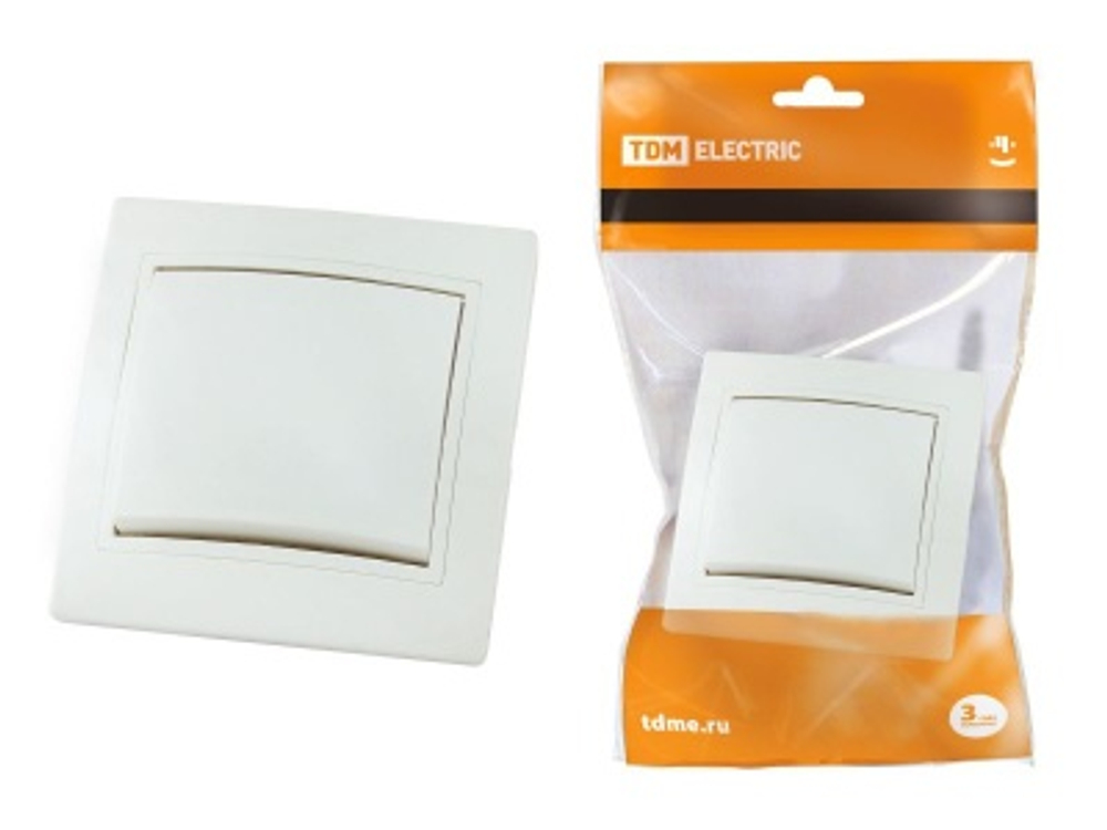 Выключатель 1-кл белый Таймыр 10А 220В TDM