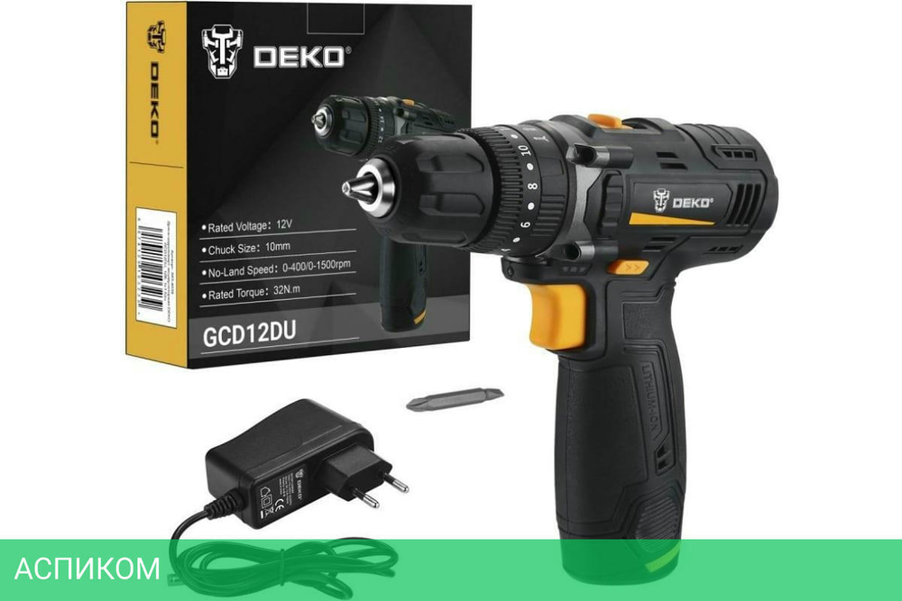 Дрель-шуруповерт Deko GCD12DU (063-4039)