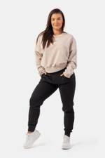 Худи LOOSE FIT SWEATSHIRT "FEELING GOOD" 420 Кремовая