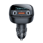 B5 101W (2C+A) metal car charger with OLED smart display