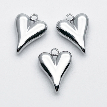 Подвеска Сердце, сталь, размер 13*10 мм, цена за 1 шт
