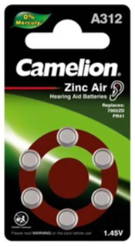 Элемент питания RAZA 312 (для слуховых аппаратов)