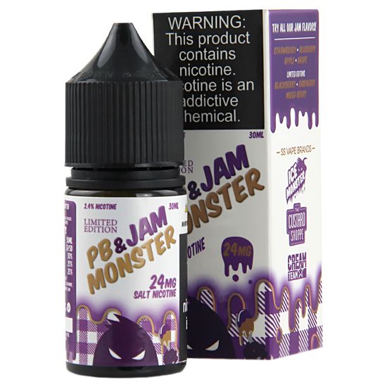 Жидкость Jam Monster (30 мл, 20 мг HARD SALT) PB & Jam Grape