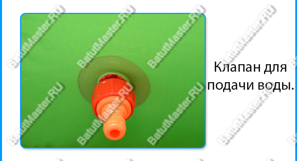 Батут для дачи "В гостях у крокодильчика" 6,9*4*2,8 м