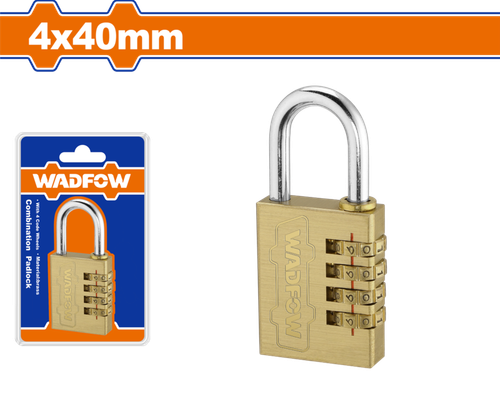 Замок навесной кодовый 4х40 мм (12/72) WADFOW WPD3444
