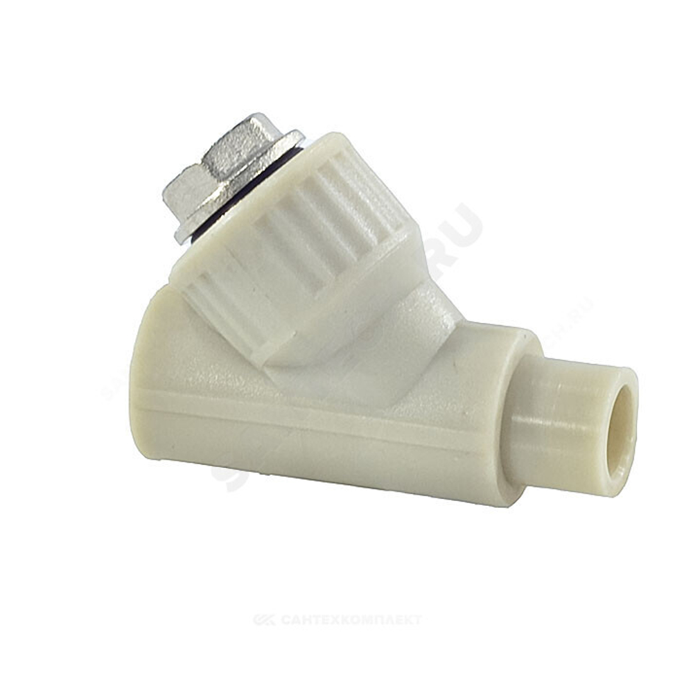 Фильтр PP-R сетчатый серый Дн 20х45гр внутр/наруж пайка VALFEX 10142020Г