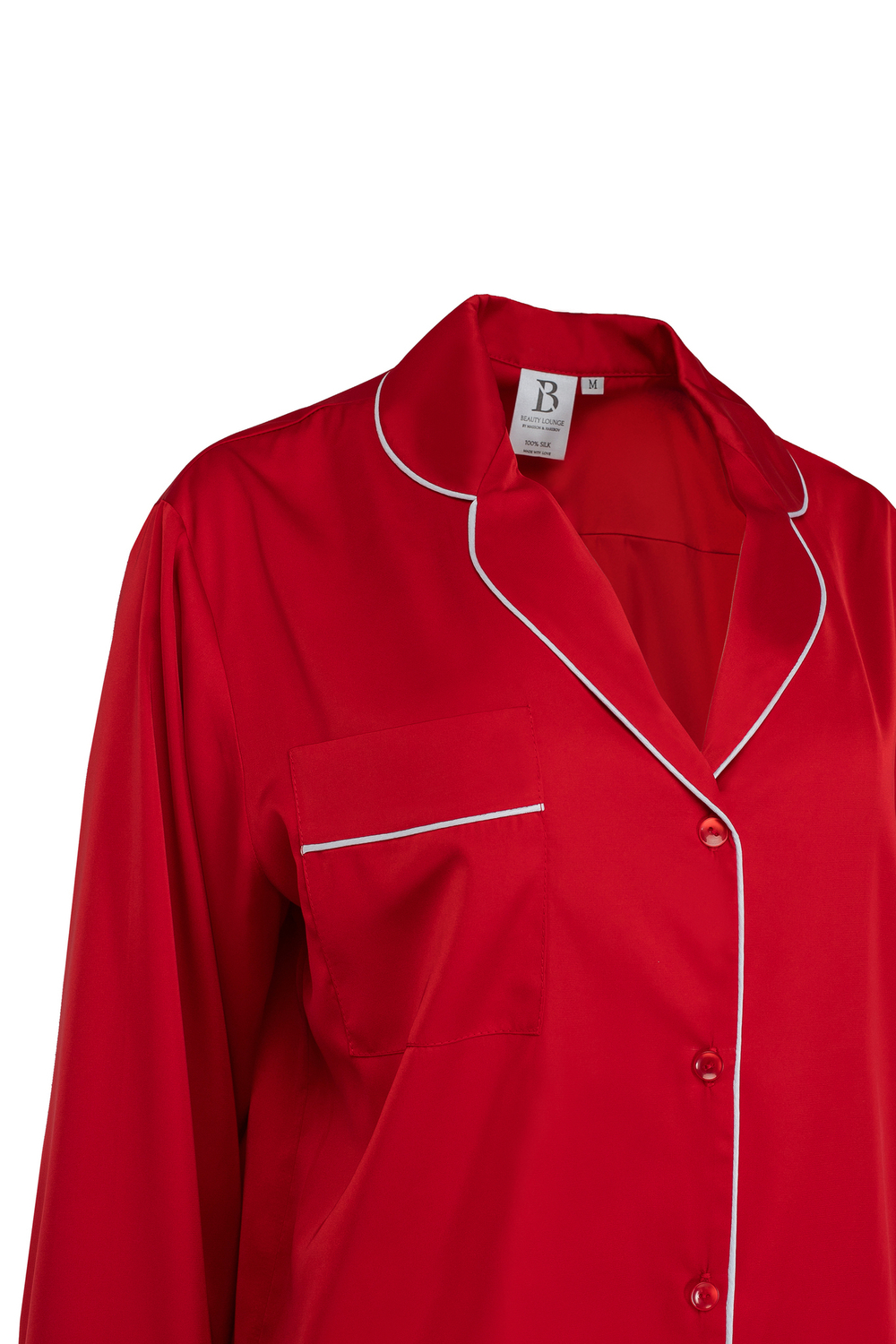 Пижама женская с брюками с контрастным кантом