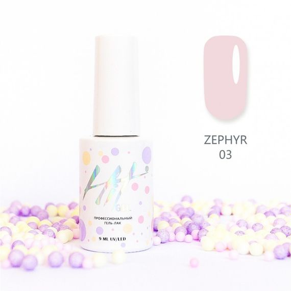 Гель-лак ТМ &quot;HIT gel&quot; №03 Zephyr, 9 мл