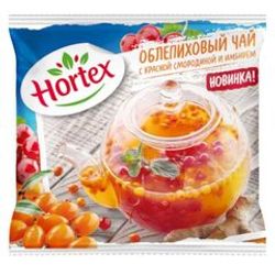 ЧАЙ ОБЛЕПИХОВЫЙ ХОРТЕКС С/М 250 ГР С ИМБИРЕМ И КРАС СМОРОДИНОЙ