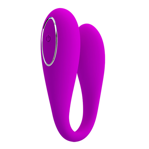 Лиловый вибратор для двоих с управлением через приложение Pretty Love Vibrator August BI-014582HP