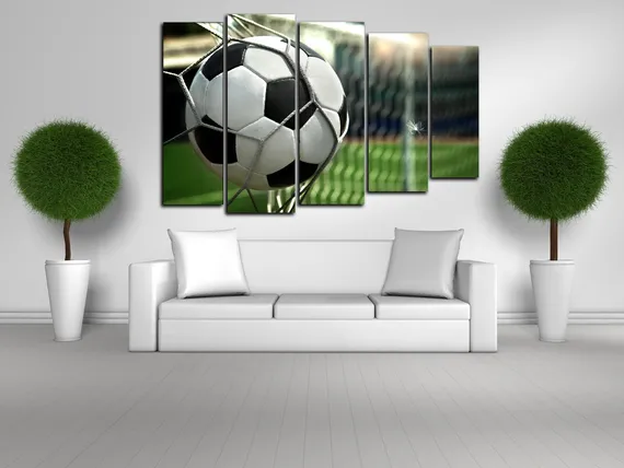 Модульная картина "Мяч в воротах"