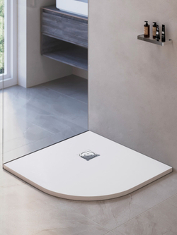 Душевой поддон полукруглый RGW ST/R-W Белый (1000x1000)