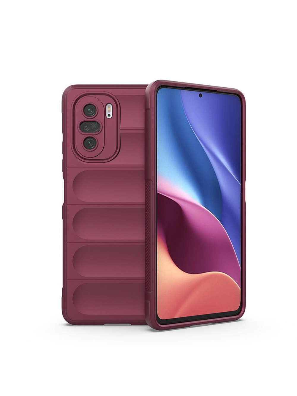 Противоударный чехол Flexible Case для Xiaomi Poco F3