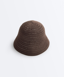 OYSHO Панама из 100% хлопка, коричневый