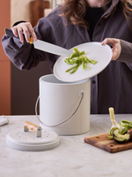 Контейнер для пищевых отходов с фильтром irmel, 3,5 л, молочный