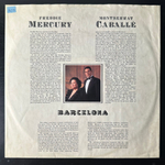 Freddie Mercury & Montserrat Caballé ‎– Barcelona (Европа 1988г.)