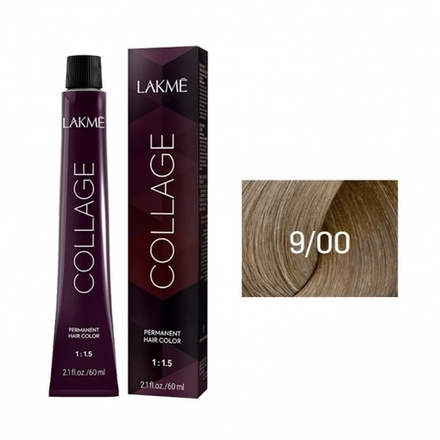 Lakme Collage Крем-краска для волос, 9/00 Светлый блондин, 60 мл