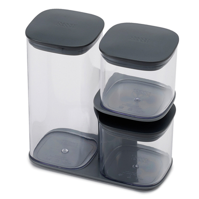 Набор контейнеров podium, серый, 3 шт.